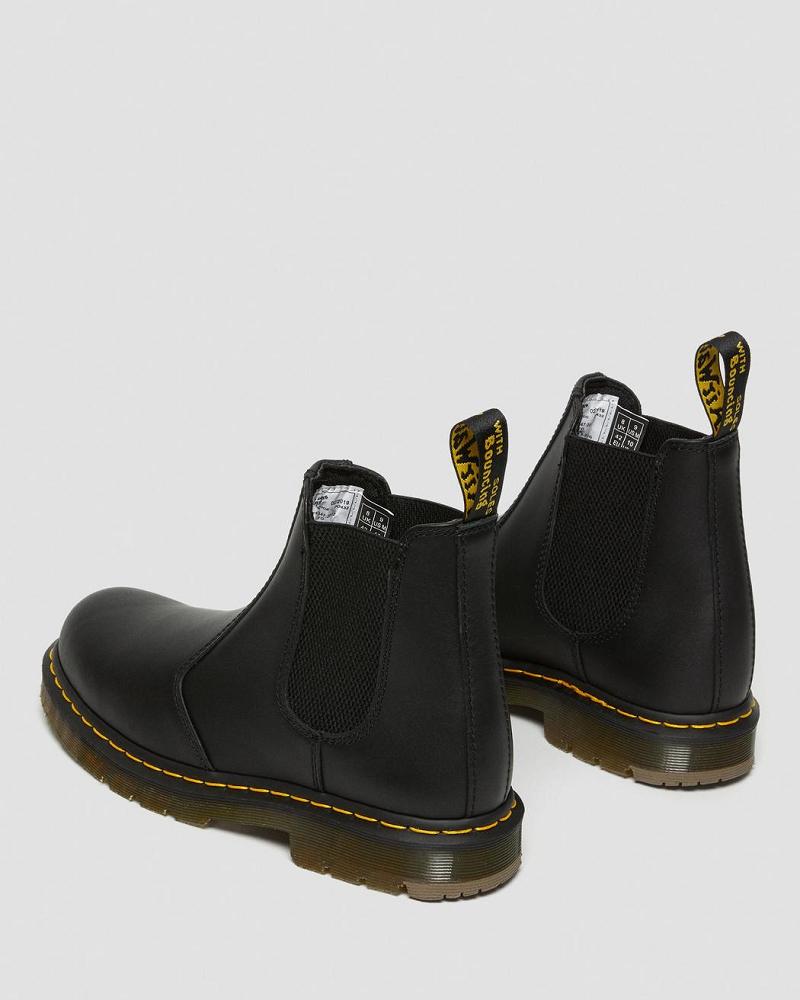 Dr Martens 2976 Slip Resistant Læder Ankelstøvler Herre Sort | DK 425RVD